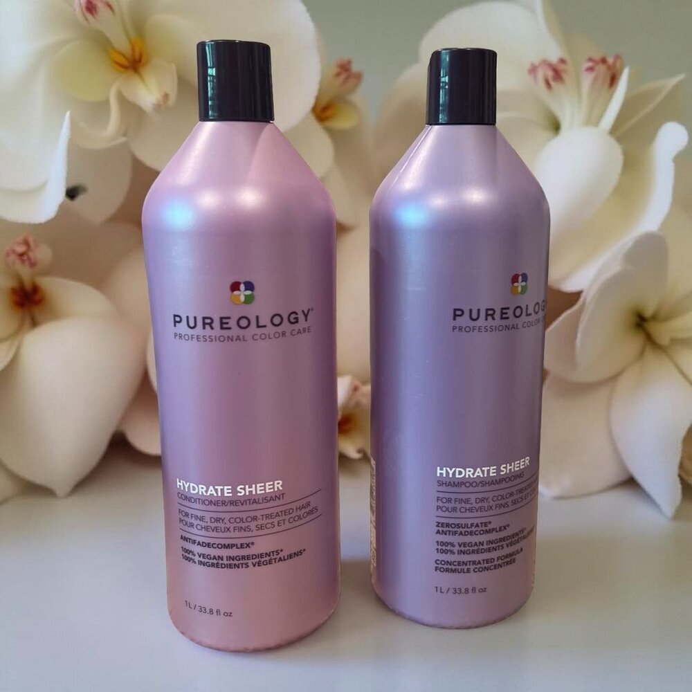 Pureology Hydrate Sheer Shampoo, Conditioner 33.8 oz